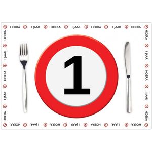 10 placemats 1 jaar van papier   -