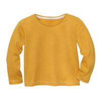 Shirt met lange mouw van bio-katoen, geel Maat: 134/140