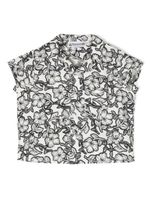 Bonpoint floral-print cotton shirt - Blanc - thumbnail