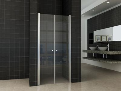 Wiesbaden dubbele pendeldeur in nis 90x200 cm 6 mm NANO glas