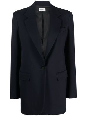 P.A.R.O.S.H. blazer en laine vierge à simple boutonnage - Bleu