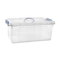 Opslagbox AZUL serie - met deksel - transparant - 39 liter - 60 x 40 x 25 cm - kunststof