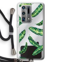 Lange bladeren: Huawei P40 Pro Plus Transparant Hoesje met koord