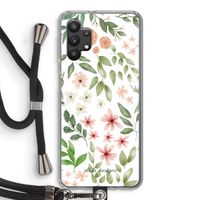 Botanical sweet flower heaven: Samsung Galaxy A32 5G Transparant Hoesje met koord