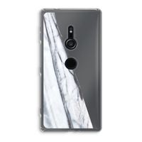 Gestreepte marmer: Sony Xperia XZ2 Transparant Hoesje