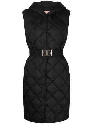 TWINSET gilet matelassé à capuche - Noir