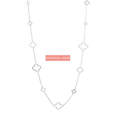 Day&Eve Ketting Long Clover | Zilver