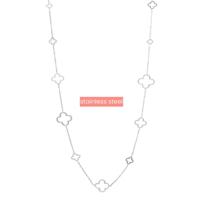 Day&Eve Ketting Long Clover | Zilver