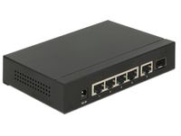 DeLOCK 87702 netwerk-switch Gigabit Ethernet (10/100/1000) Power over Ethernet (PoE) Zwart - thumbnail