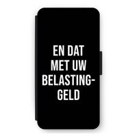 Belastinggeld - Zwart: iPhone 11 Pro Max Flip Hoesje
