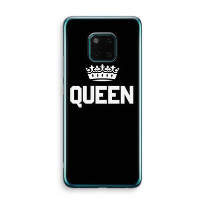 Queen zwart: Huawei Mate 20 Pro Transparant Hoesje