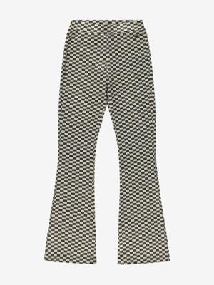 Nik&Nik zomer broek meisjes - taupe / zwart - Gigie