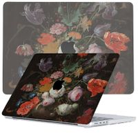 Lunso MacBook Pro 14 inch (2021-2023) cover hoes - case - Stilleven met Bloemen