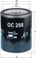 Oliefilter OC298
