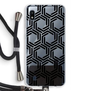 Geometrisch patroon: Samsung Galaxy A10 Transparant Hoesje met koord