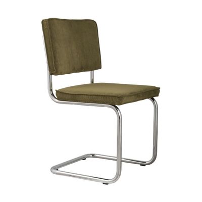 Zuiver Ridge Rib eetkamerstoel Green