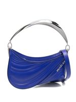 Mugler petit sac cabas embossé Spiral Curve 01 - Bleu