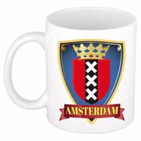 Wapen van Amsterdam - beker - koffiemok - wit - 300 ml - stad