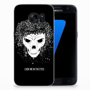 Silicone Back Case Samsung Galaxy S7 Skull Hair