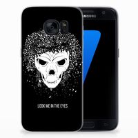 Silicone Back Case Samsung Galaxy S7 Skull Hair