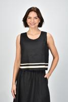 Xirena top Leni X5MRL049 black linen