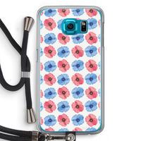 Klaproosjes: Samsung Galaxy S6 Transparant Hoesje met koord