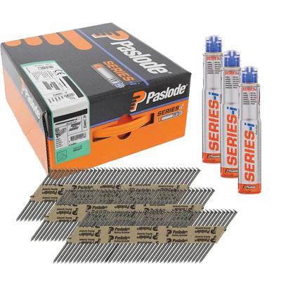 Paslode 34° Papier Gebonden Stripnagels IM90 | Blank | Ring | 2.8x51mm | +3x Gas VE=3750 - 142005