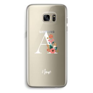 Pink Bouquet: Samsung Galaxy S7 Edge Transparant Hoesje