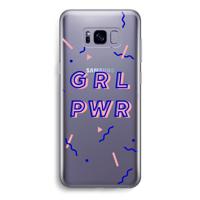 GRL PWR: Samsung Galaxy S8 Transparant Hoesje - thumbnail