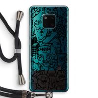 Vexx Black Mixtape: Huawei Mate 20 Pro Transparant Hoesje met koord
