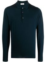 John Smedley polo en laine vierge - Bleu