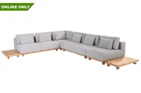 Paradiso loungeset groot met teak bijtafels