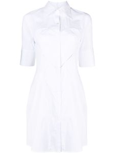 AMBUSH robe-chemise à motif cœur découpé - Blanc