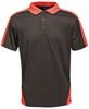 Ragetta RG1740 Contrast Coolweave Polo - Black/Classic Red - 4XL
