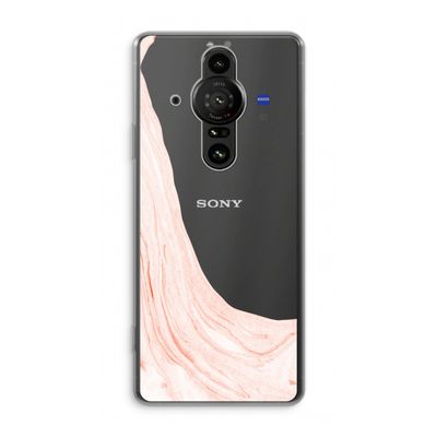 Peach bath: Sony Xperia Pro-I Transparant Hoesje