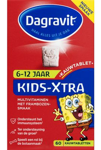 Dagravit Kids-Xtra Multivitamine Kauwtabletten Aardbei