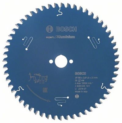 Bosch Accessoires Cirkelzaagblad Expert for Aluminium 190X20X2.6/1.6X56T - 2608644101