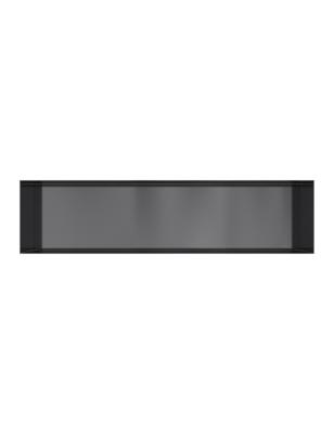 Hotbath &MORE Inbouwnis 30x120x10cm frameless Geborsteld Zwart PVD