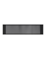 Hotbath &MORE Inbouwnis 30x120x10cm frameless Geborsteld Zwart PVD