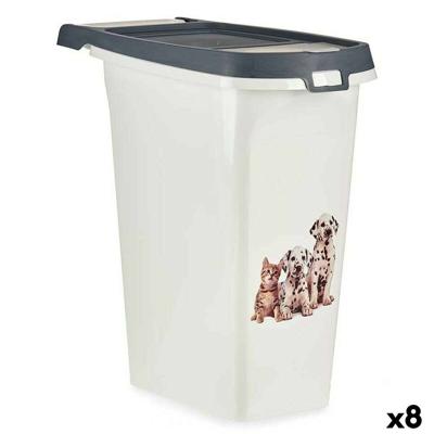 Dispenser Mascow 87856 87856 Antraciet 10 L Huisdieren (8 Stuks)