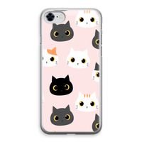 Katten: iPhone 8 Transparant Hoesje