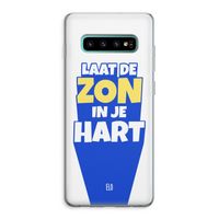 Laat de zon in je hart: Samsung Galaxy S10 Plus Transparant Hoesje