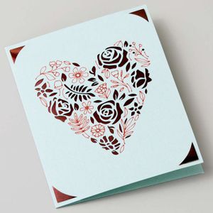 Cricut Insert Cards Princess R40 Kaartenset Tulpenblauw, Poeder