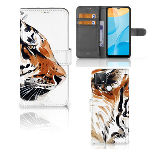 Hoesje OPPO A15 Watercolor Tiger