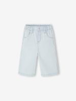 Wijde broek baby meisjes blauw, gestreept