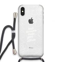 Good stories: iPhone XS Transparant Hoesje met koord