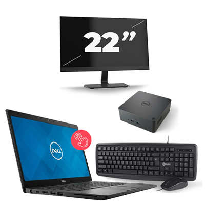Dell Latitude 7490 - Intel Core i7-8e Generatie - 14 inch - Touch - 16GB RAM - 256GB SSD - Windows 11 + 1x 22 inch Monitor