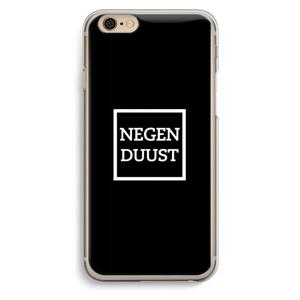 Negenduust black: iPhone 6 / 6S Transparant Hoesje