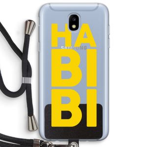 Habibi Blue: Samsung Galaxy J5 (2017) Transparant Hoesje met koord