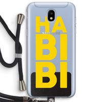 Habibi Blue: Samsung Galaxy J5 (2017) Transparant Hoesje met koord